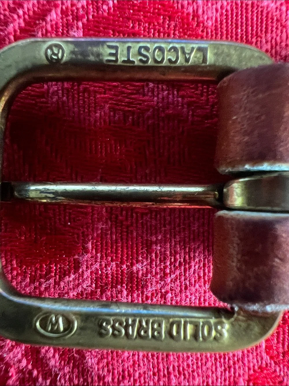 Lacoste vintage belt